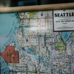 Northwest Map - a map of the city of seattle on display