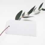 All-inclusive Tag - green leaf with white card