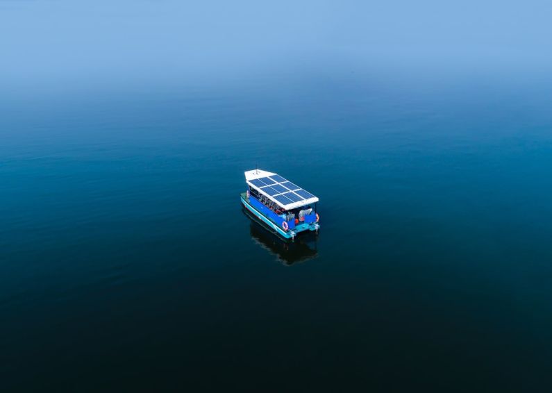 Eco-friendly Boating - a boat on the water